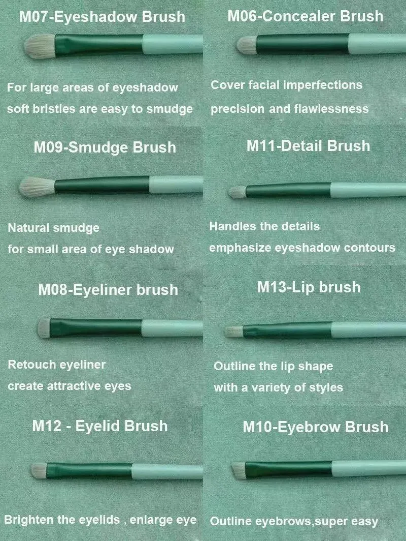 Makeup Brush Set for Effortless Application (13 Pcs)