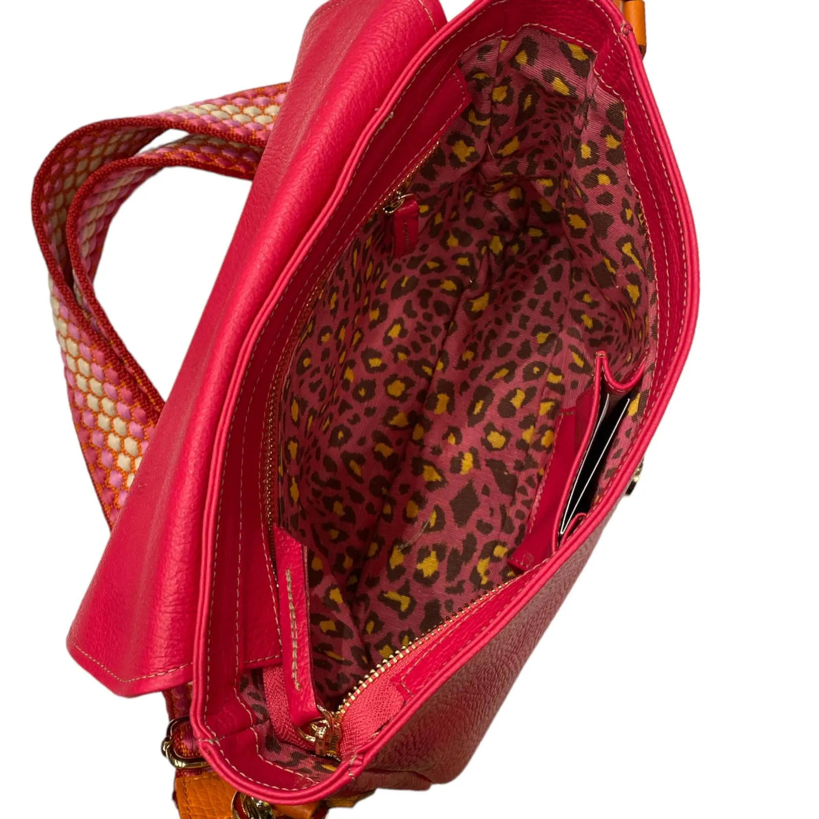 Mandy. Raspberry pink leather limited edition bag