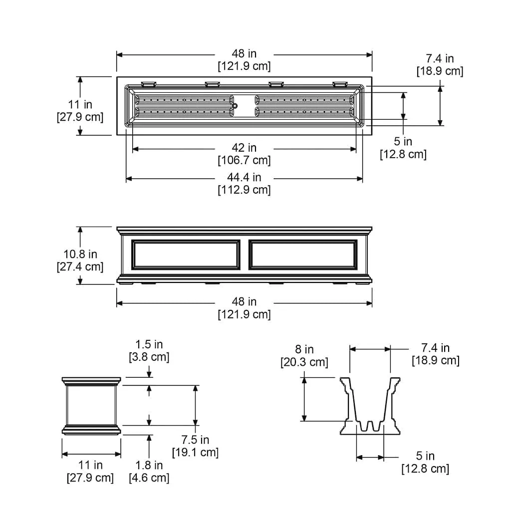 Mayne Fairfield 4ft Window Box