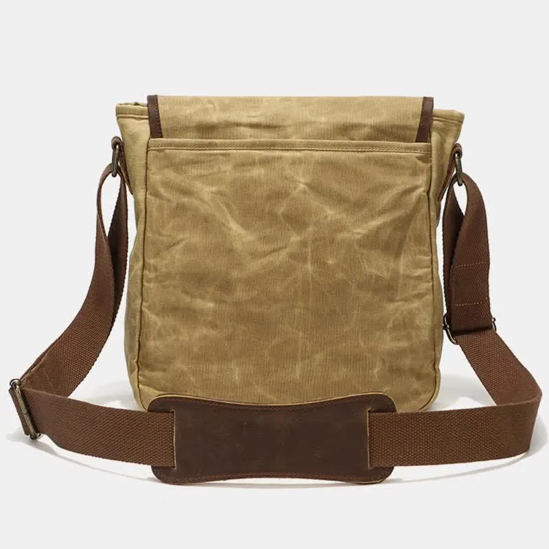 Men Messenger Bags Canvas Crossbody Shoulder Bag Travel Work Purse