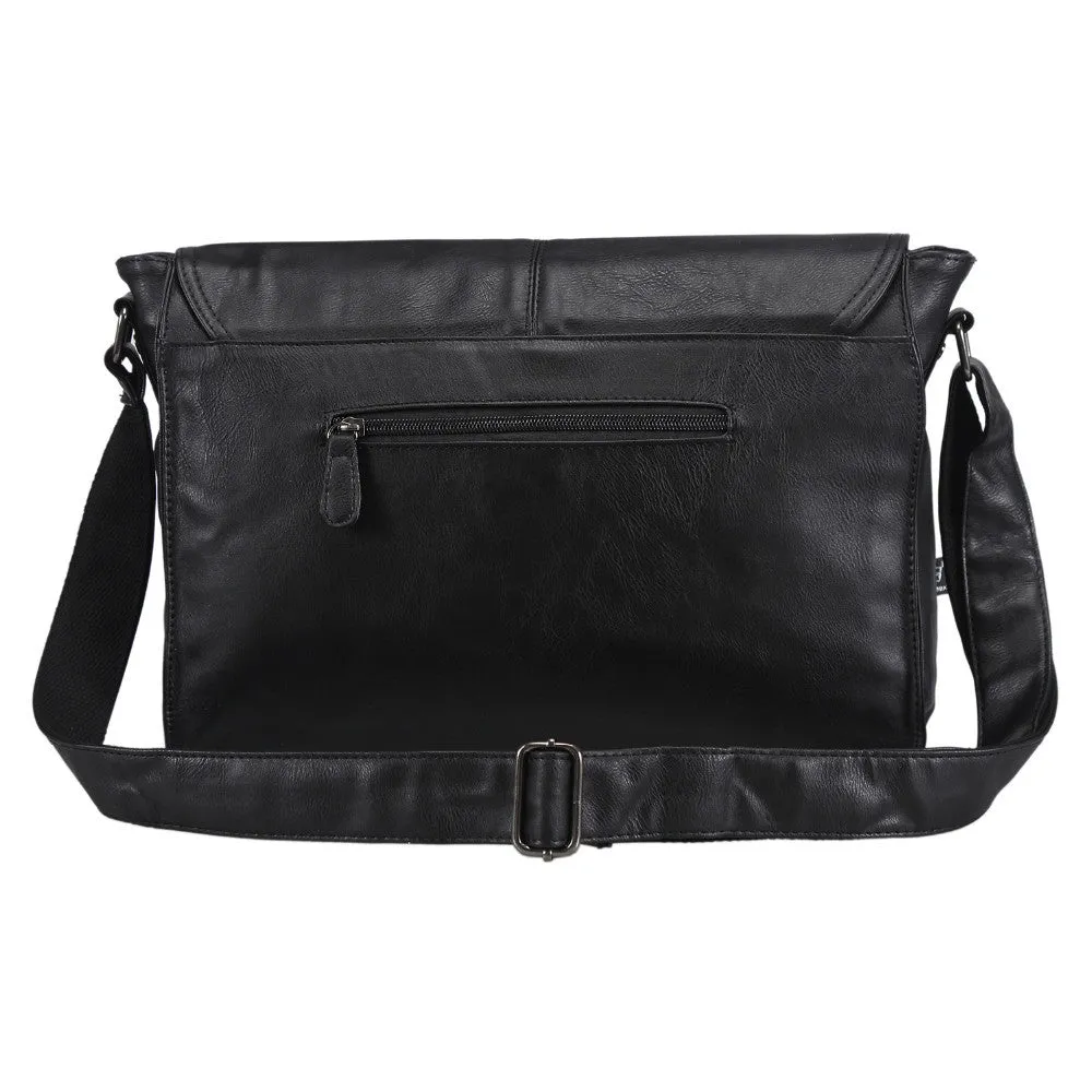 Men's Casual PU Leather Messenger Bag
