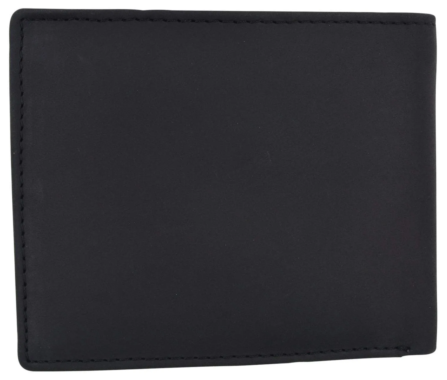 Men's Motorcycle Biker Logo RFID Blocking Genuine Leather Bifold Wallet