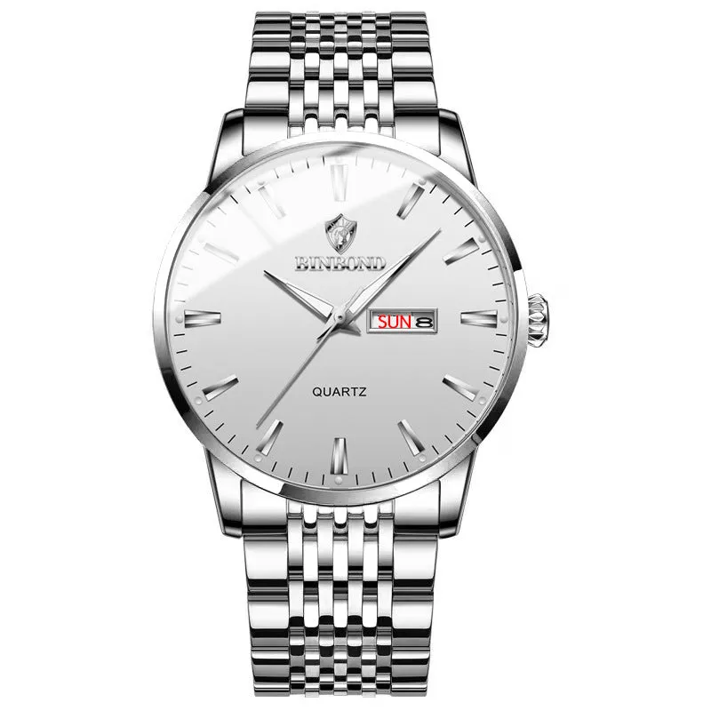 Men's Waterproof Luminous Calendar Quartz Watch