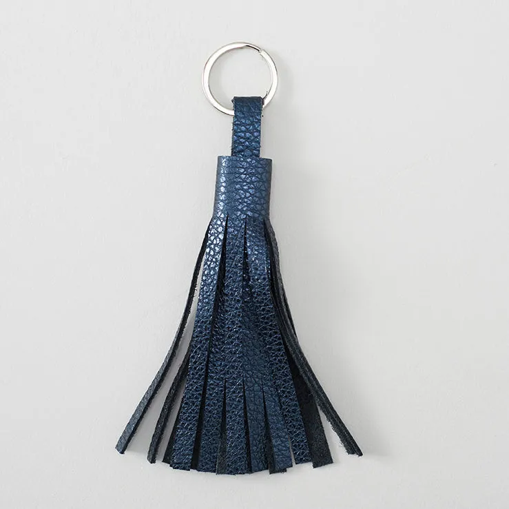 Metallic Leather Tassel