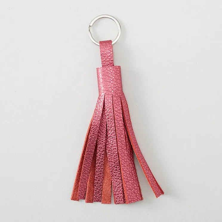 Metallic Leather Tassel