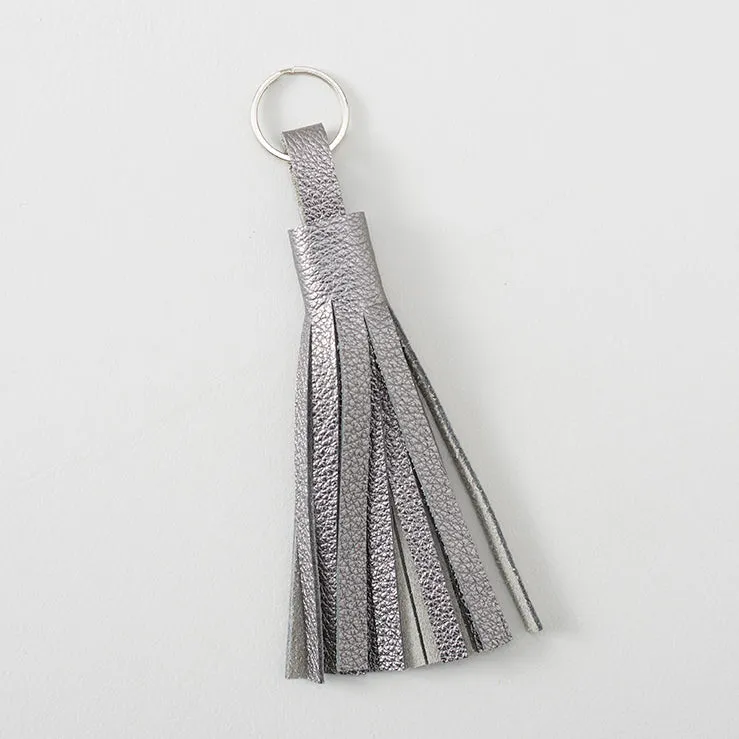 Metallic Leather Tassel