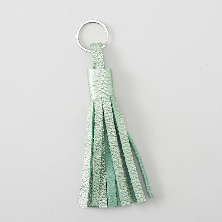Metallic Leather Tassel