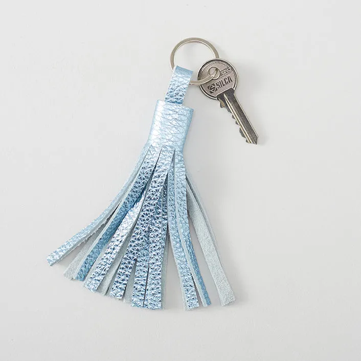 Metallic Leather Tassel