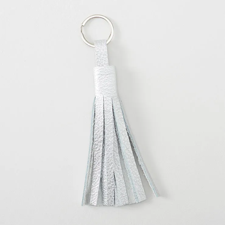 Metallic Leather Tassel