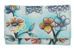 Modapelle - Ladies Hand-Painted RFID Leather Wallet
