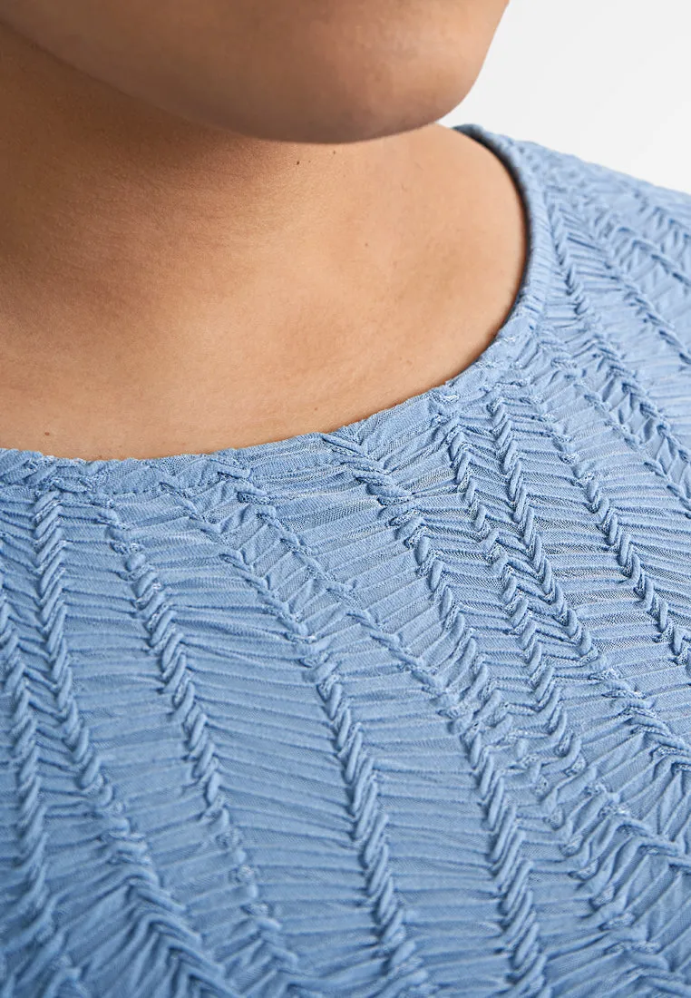Molly Elegant Unique Texture Blouse