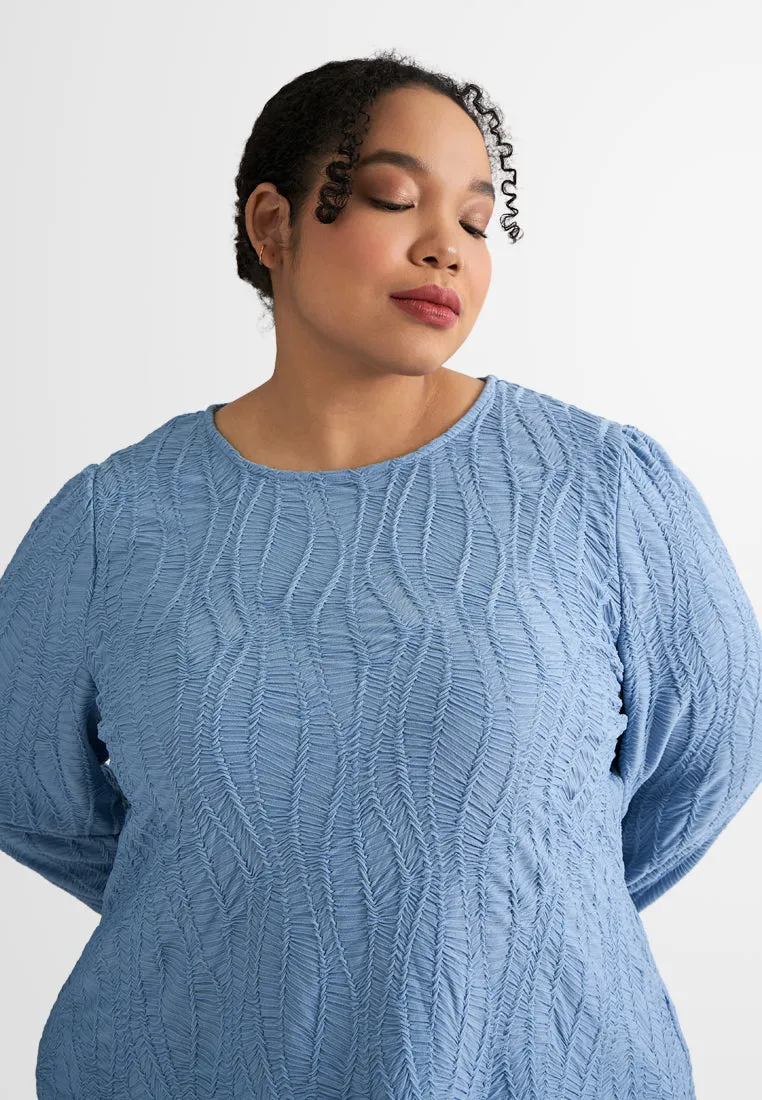 Molly Elegant Unique Texture Blouse