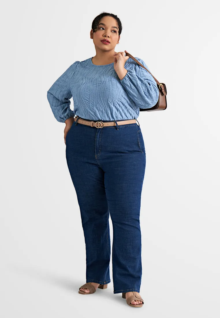 Molly Elegant Unique Texture Blouse