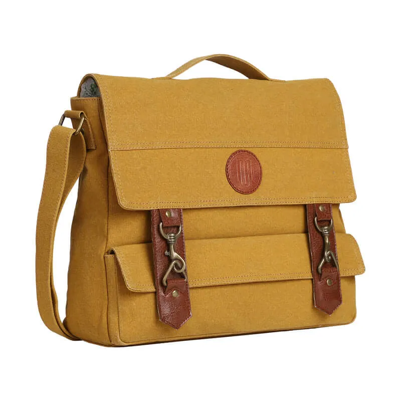 Mona B - Unisex Canvas Messenger Crossbody Laptop/Tablet/MacBook Bag: City Slicker