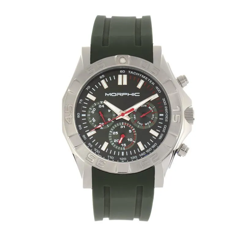 Morphic M75 Series Tachymeter Strap Watch w/Day/Date