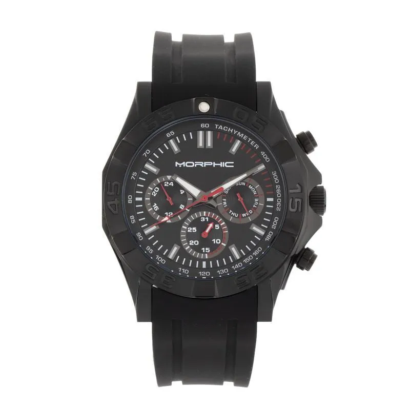 Morphic M75 Series Tachymeter Strap Watch w/Day/Date