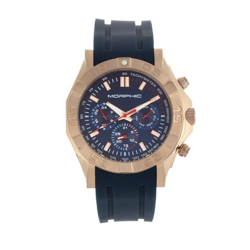Morphic M75 Series Tachymeter Strap Watch w/Day/Date