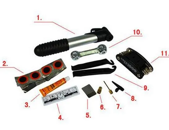 Multi-Functional On-The-Go Bike Repair Tool Set