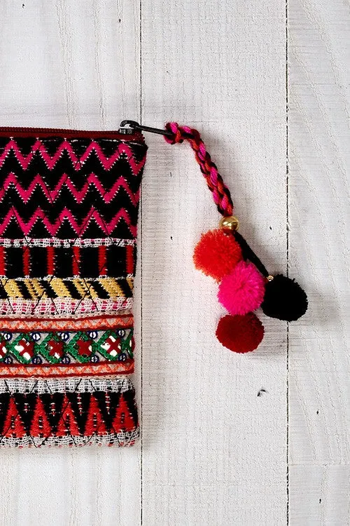 Multi Zipper Makeup Bag