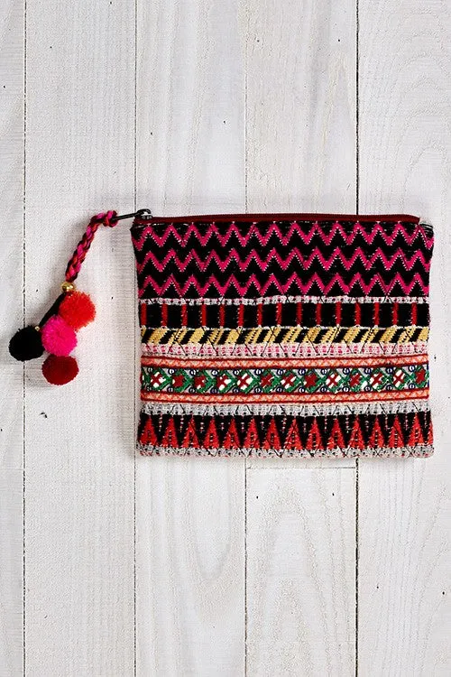 Multi Zipper Makeup Bag