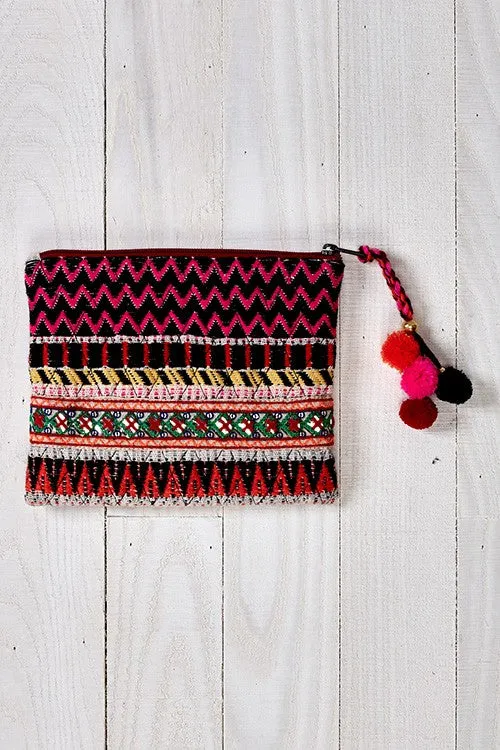 Multi Zipper Makeup Bag