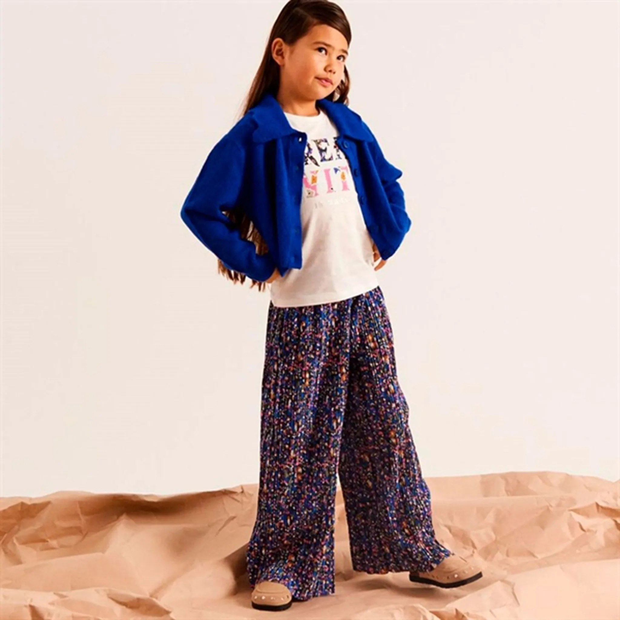 Name it Dazzling Blue Natura Short Knit Cardigan