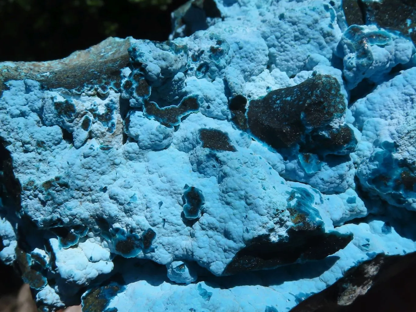 Natural Beautiful Large Blue  Chrysocolla Specimen x 1 From Congo