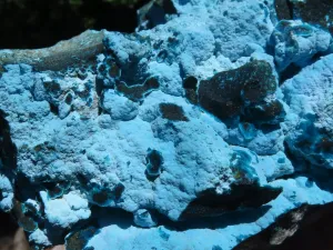 Natural Beautiful Large Blue  Chrysocolla Specimen x 1 From Congo