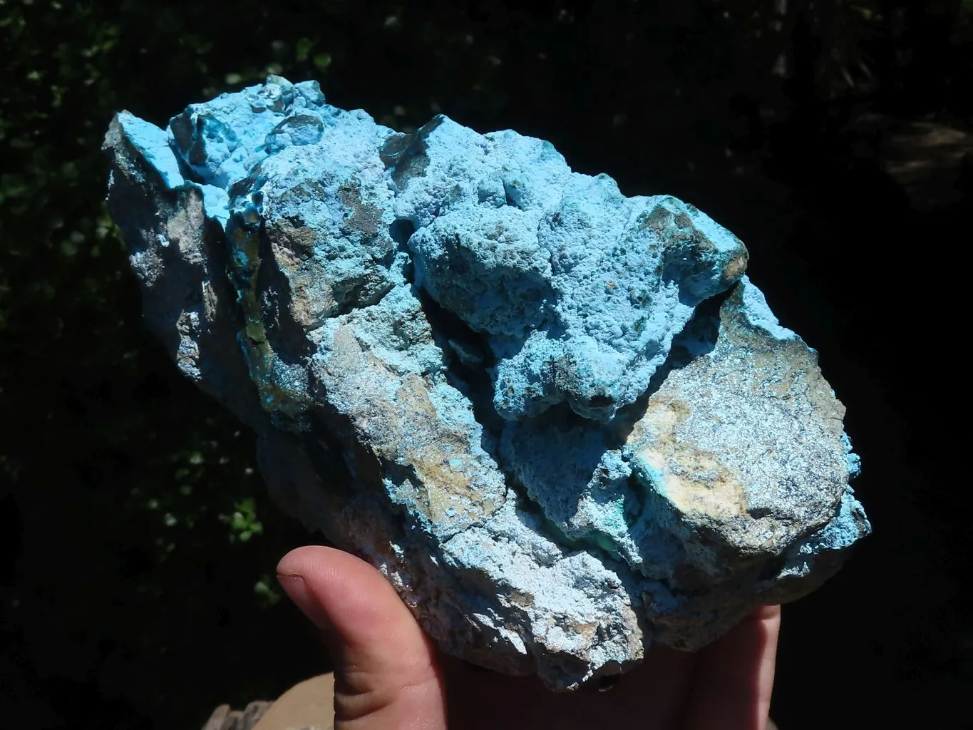 Natural Beautiful Large Blue  Chrysocolla Specimen x 1 From Congo