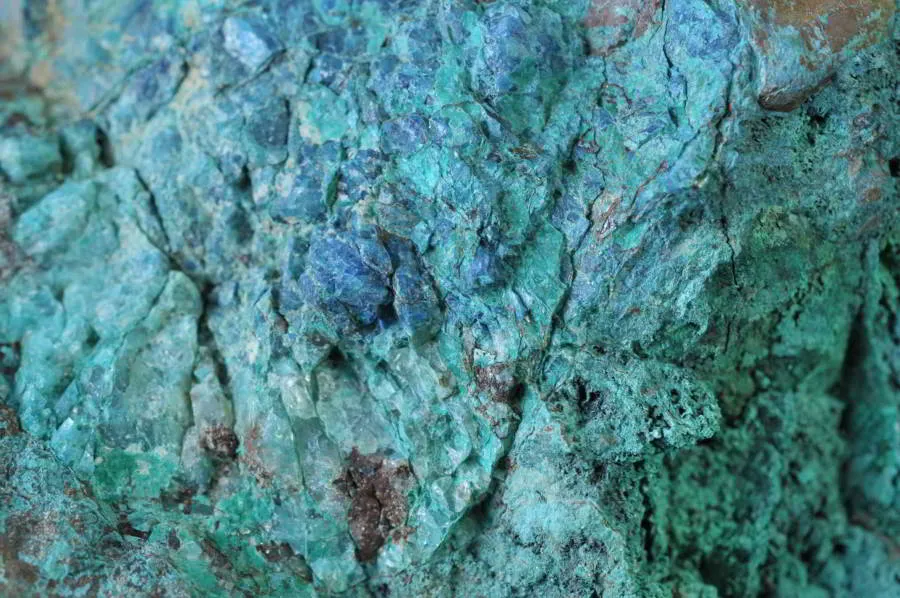 Natural Cobbed Shattuckite Piece x 1 From Namibia