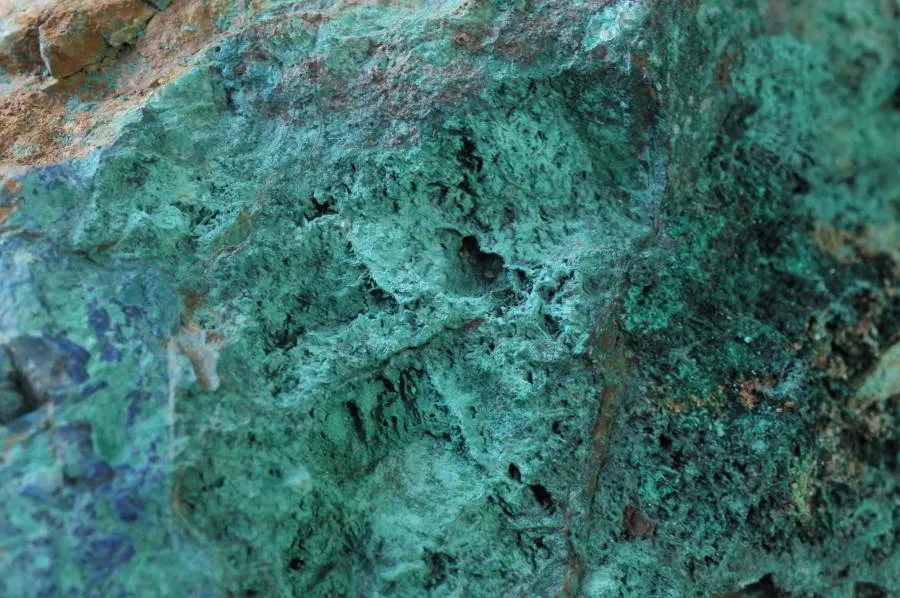 Natural Cobbed Shattuckite Piece x 1 From Namibia