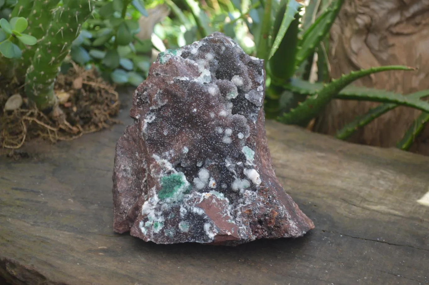 Natural Drusy Quartz Coated Ball Malachite On Red Copper Dolomite x 1 From Likasi, Congo