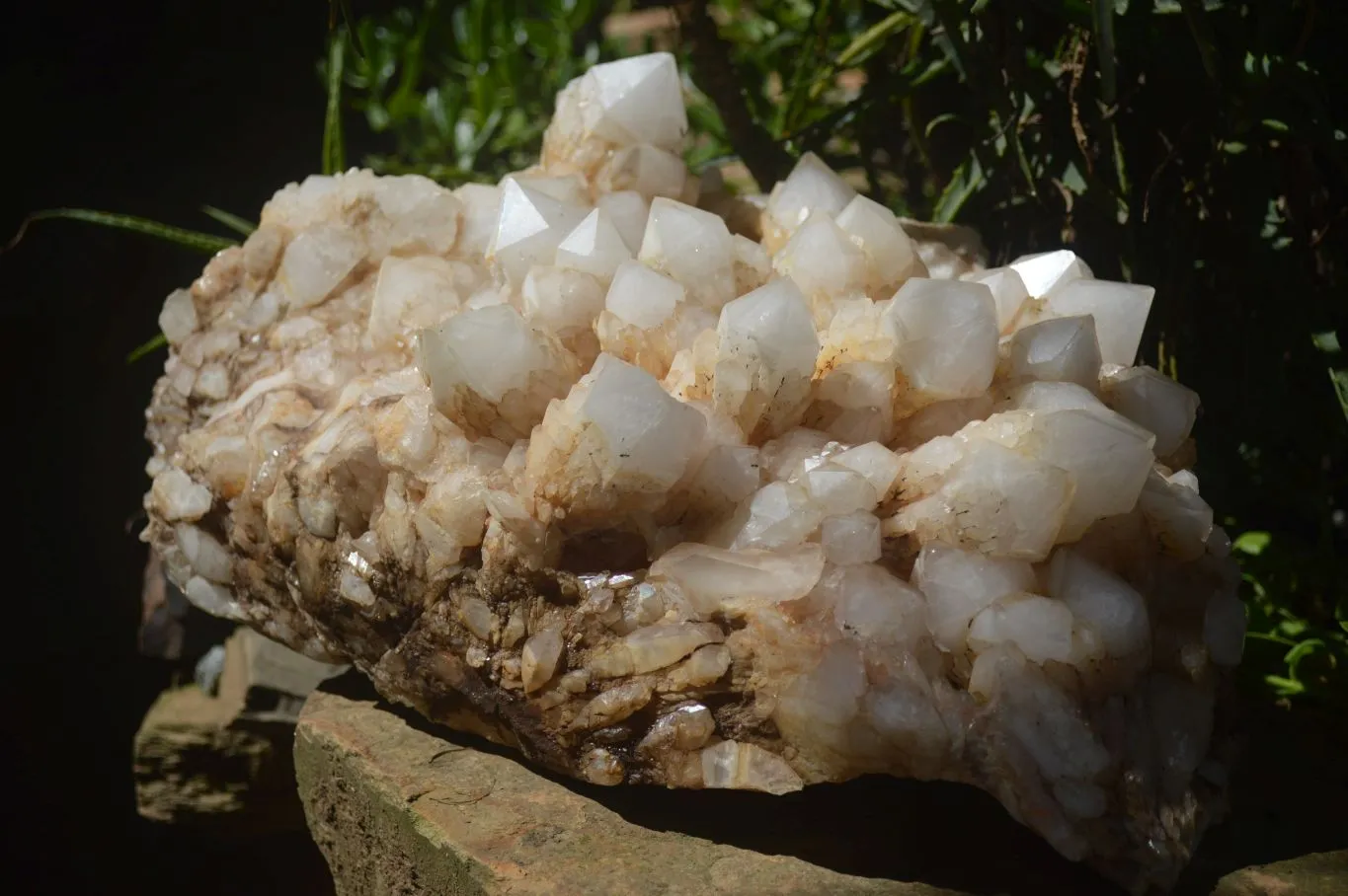 Natural Extra Large White Phantom Pineapple Quartz Cluster  x 1 From Madagascar