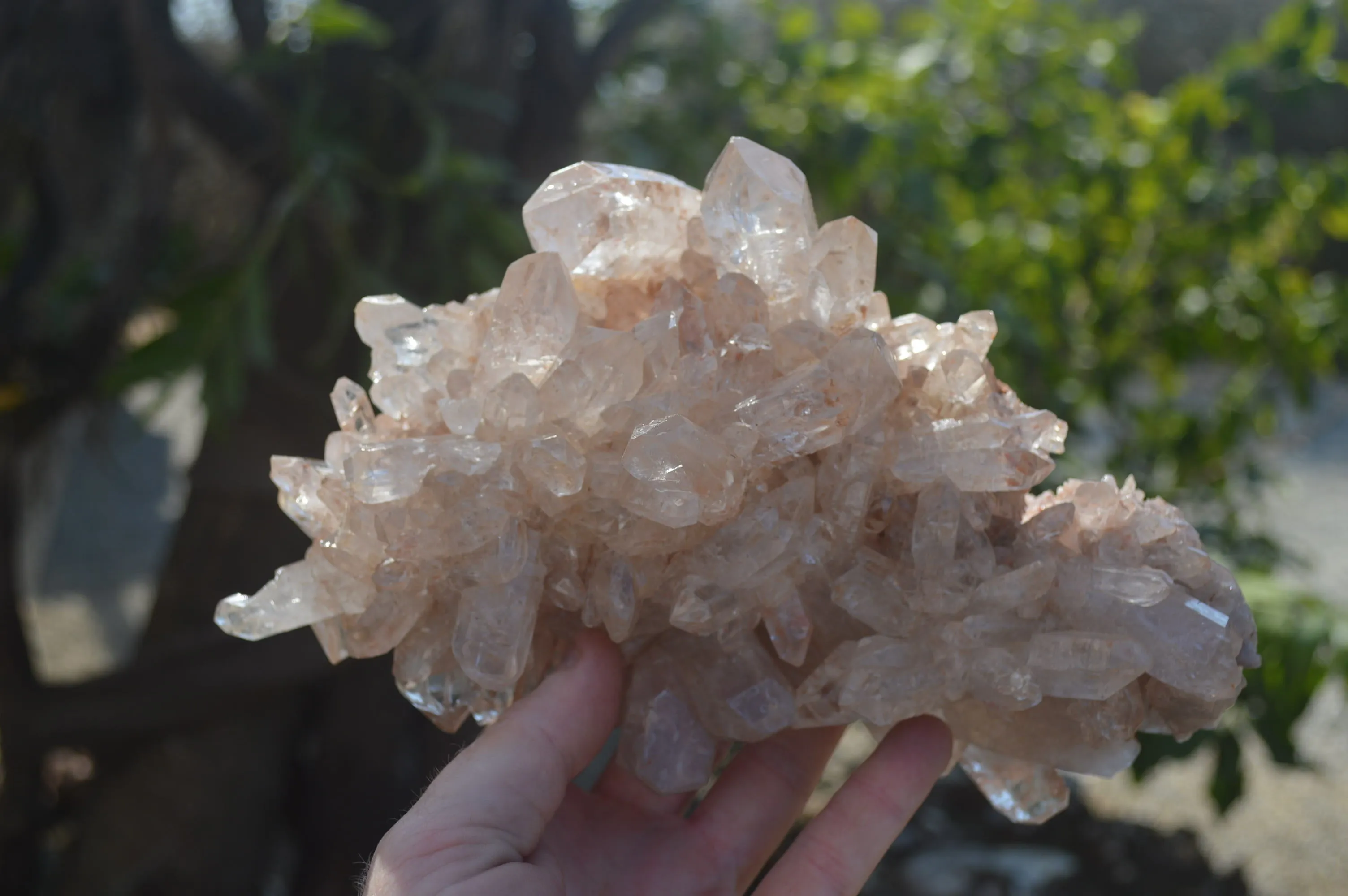 Natural Large Clear Quartz Cluster  x 1 From Mpika, Zambia
