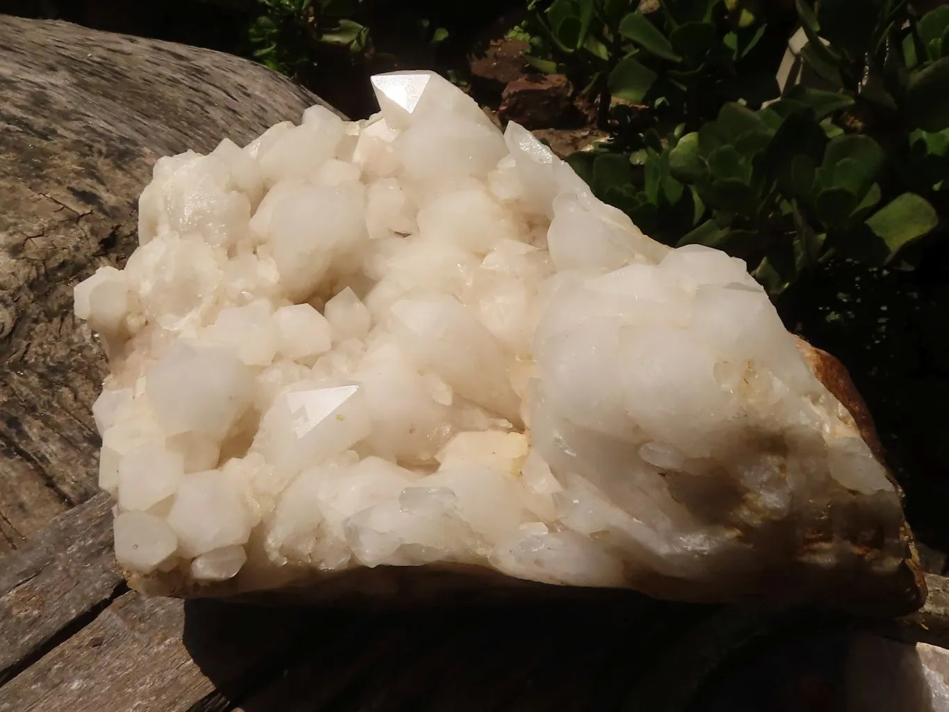 Natural Large White Quartz Cluster  x 1 From Madagascar