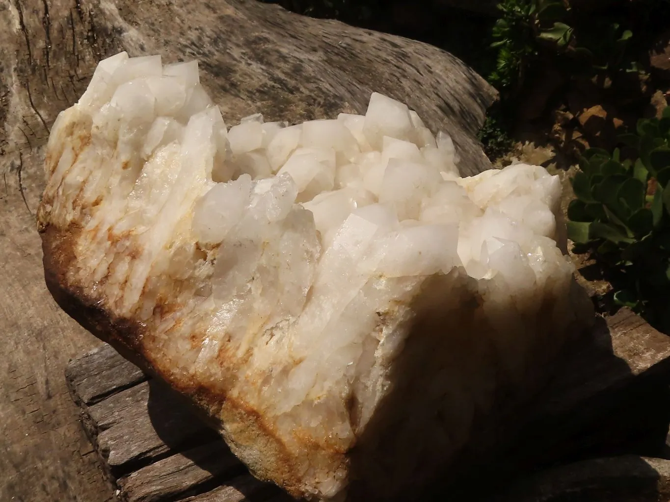 Natural Large White Quartz Cluster  x 1 From Madagascar