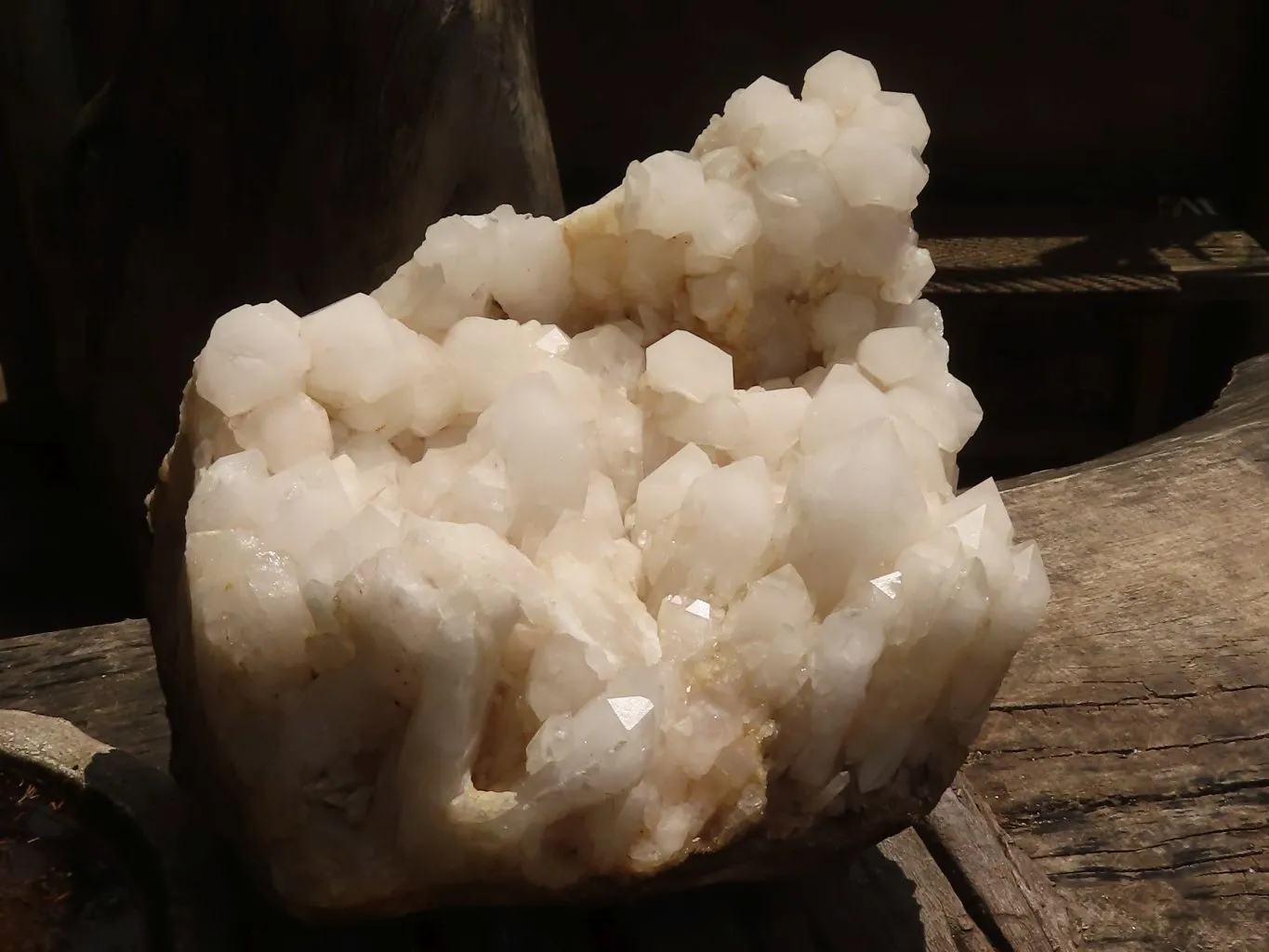 Natural Large White Quartz Cluster  x 1 From Madagascar