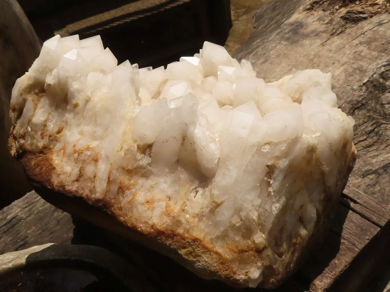 Natural Large White Quartz Cluster  x 1 From Madagascar