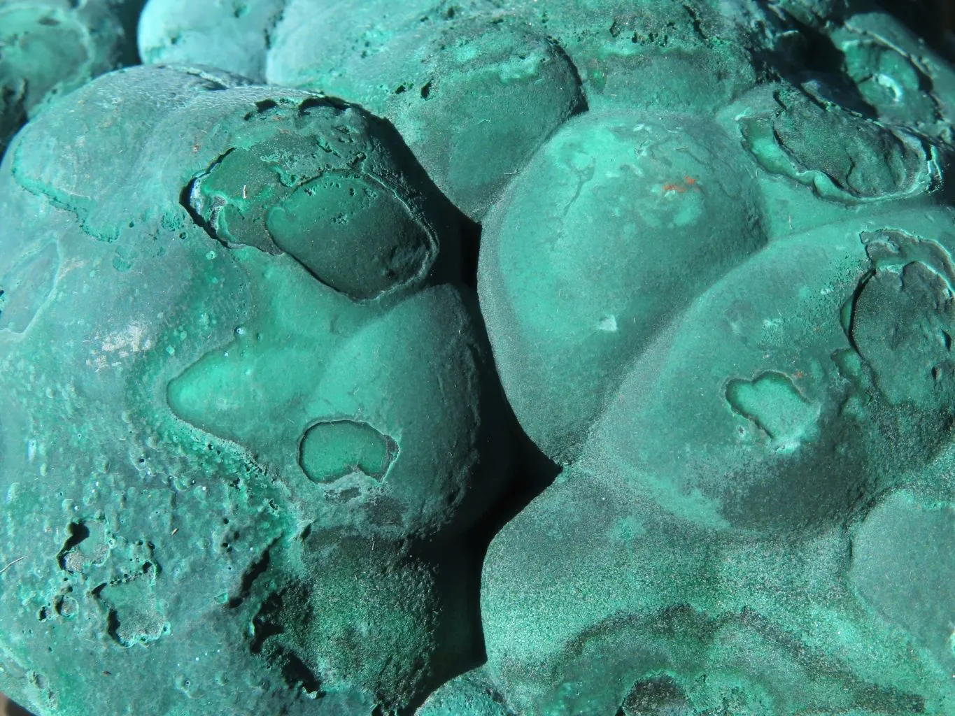 Natural Solid Heavy Etched Botryoidal Malachite Specimen x 1 From Kambove, Congo