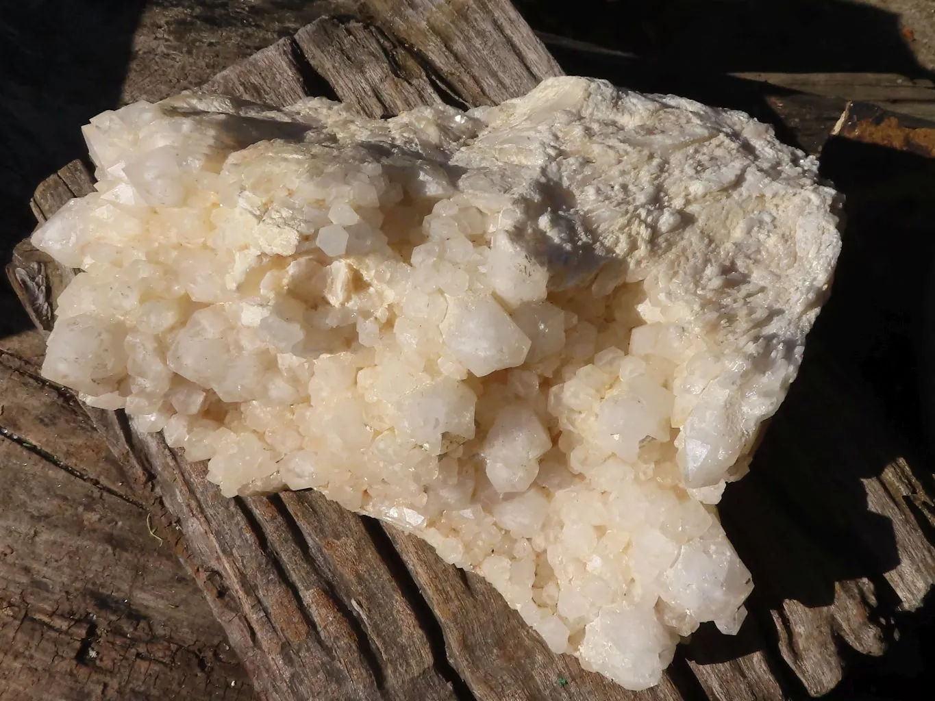 Natural White Phantom Castle Window Quartz Cluster x 1 From Ivato, Madagascar