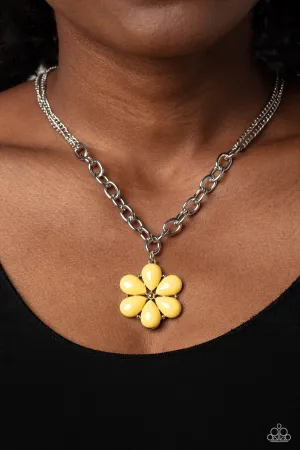 Necklace Dazzling Dahlia - Yellow N194