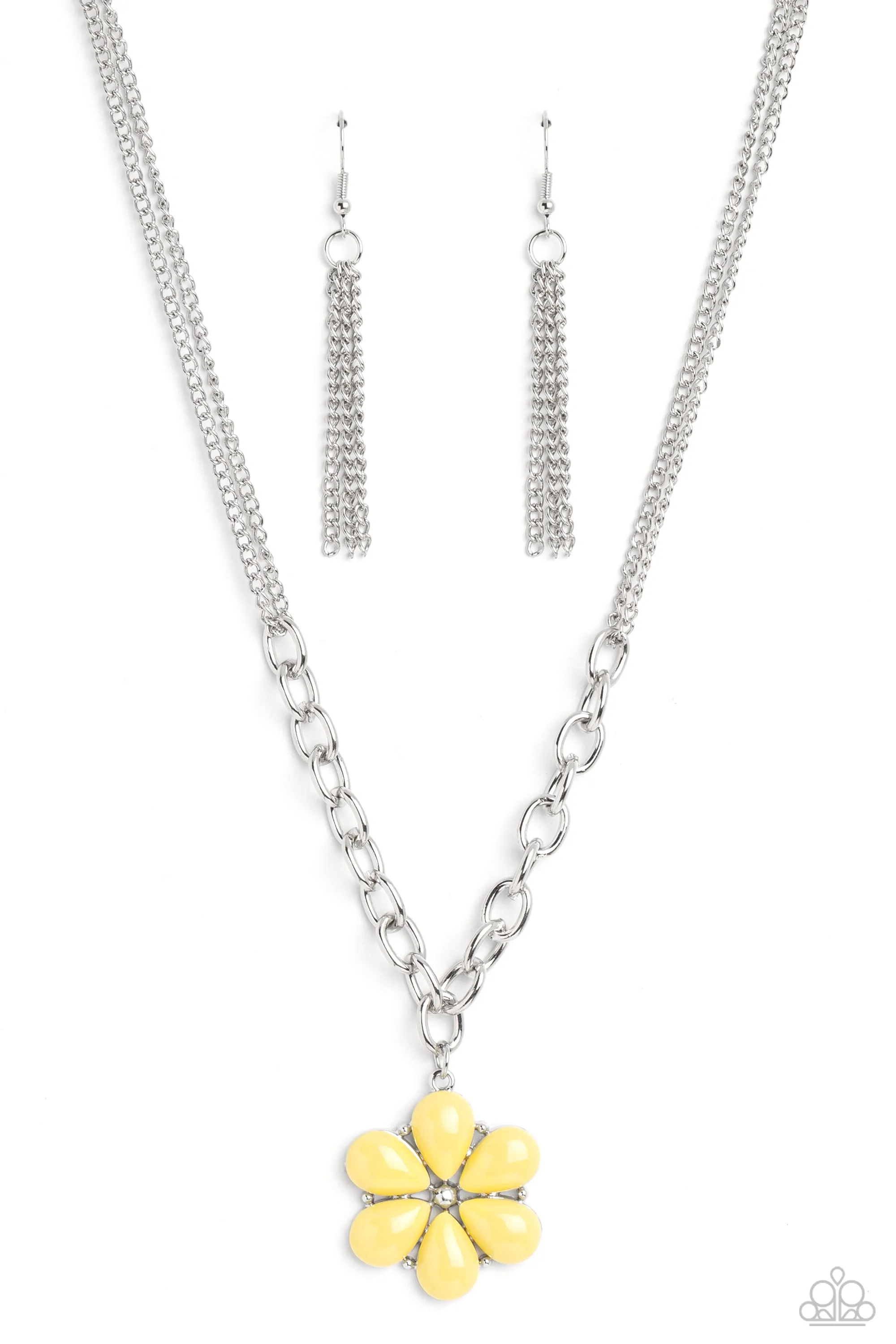 Necklace Dazzling Dahlia - Yellow N194
