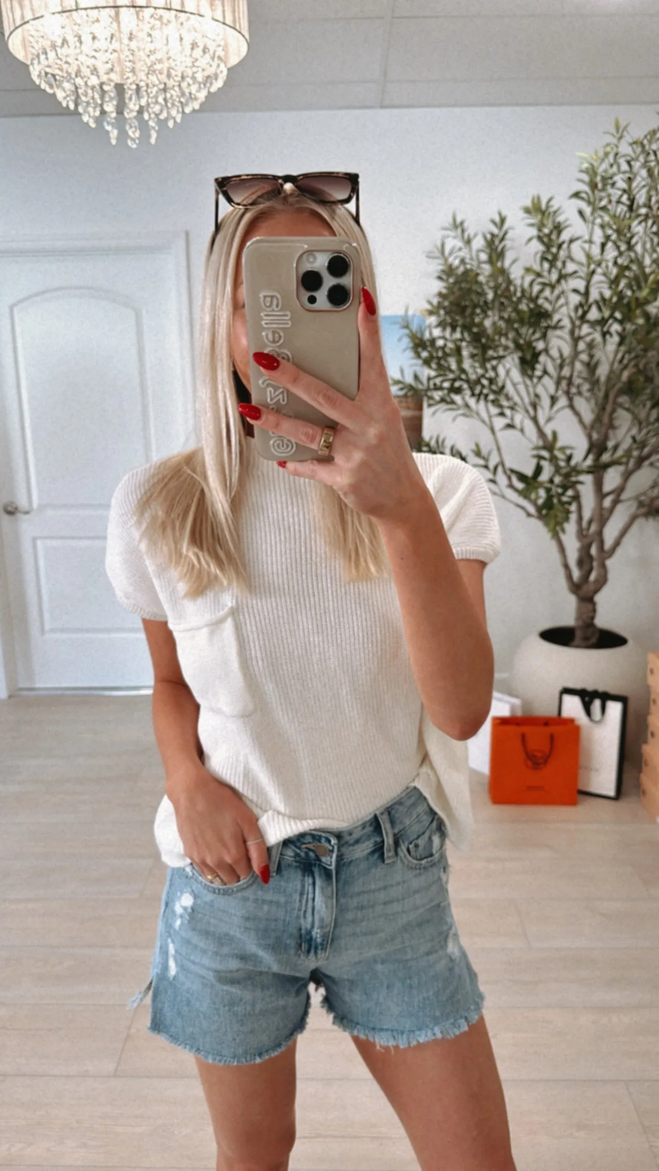 NEW!! The Jules Mock Neck Sweater in Cream