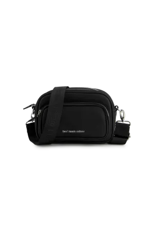 Nylon Messenger Bag | Black