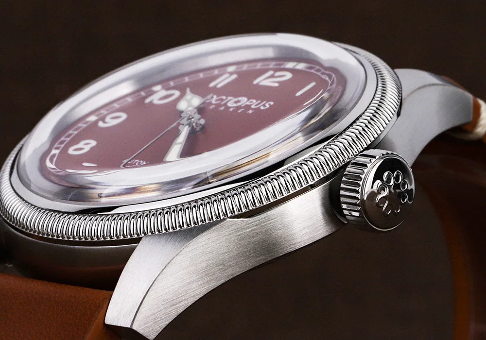 Octopus Kraken 40mm Coin Bezel Pilot Men Watch