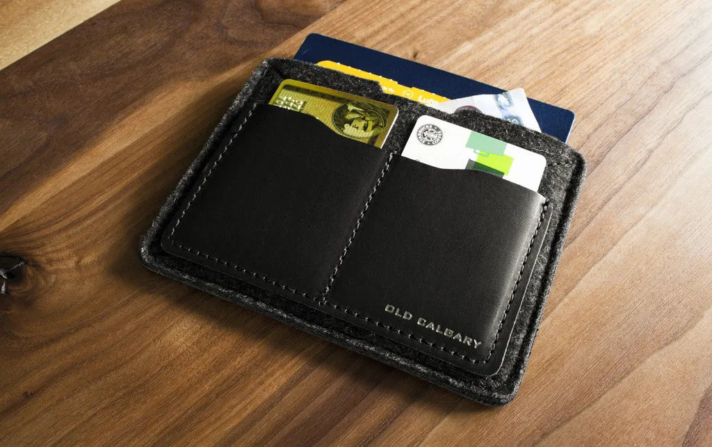 Old Calgary Passport Wallet - Carbon