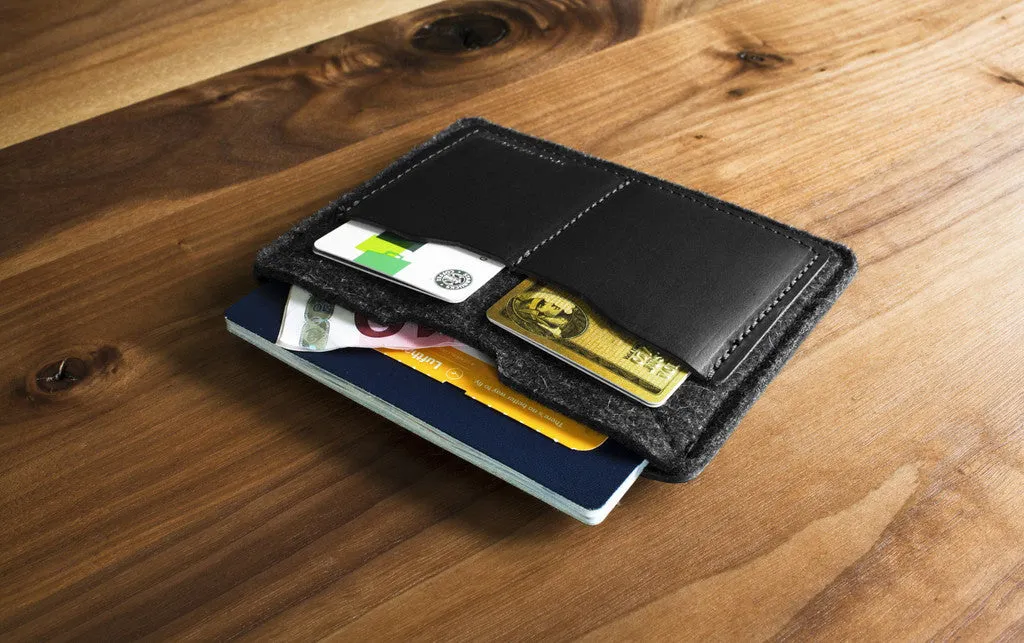 Old Calgary Passport Wallet - Carbon
