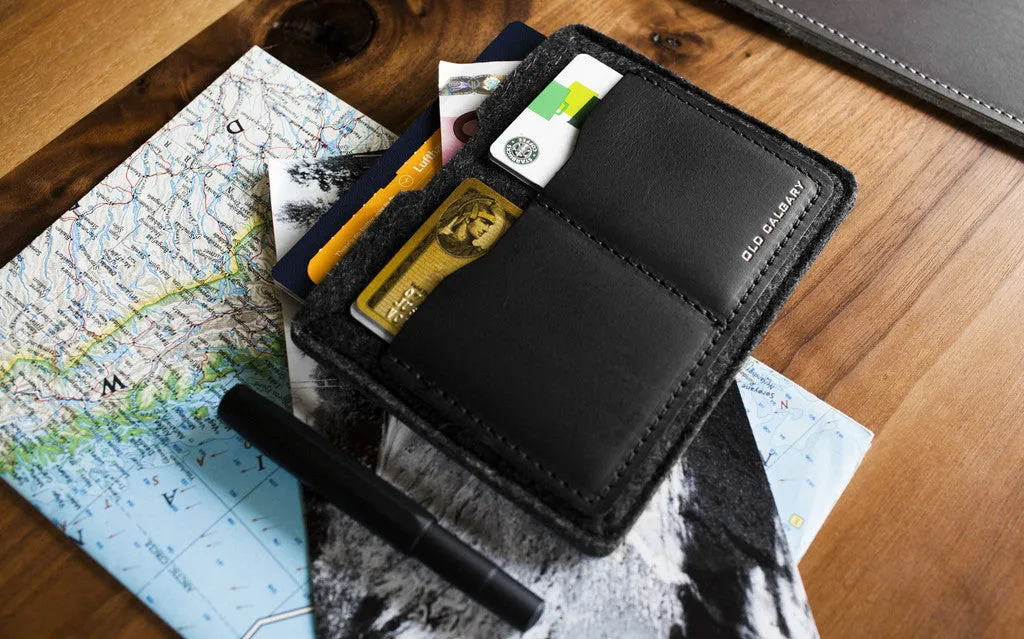 Old Calgary Passport Wallet - Carbon