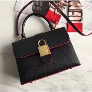 One Handle Flap Messenger Bag In Epi Leather M43129 Black 2018