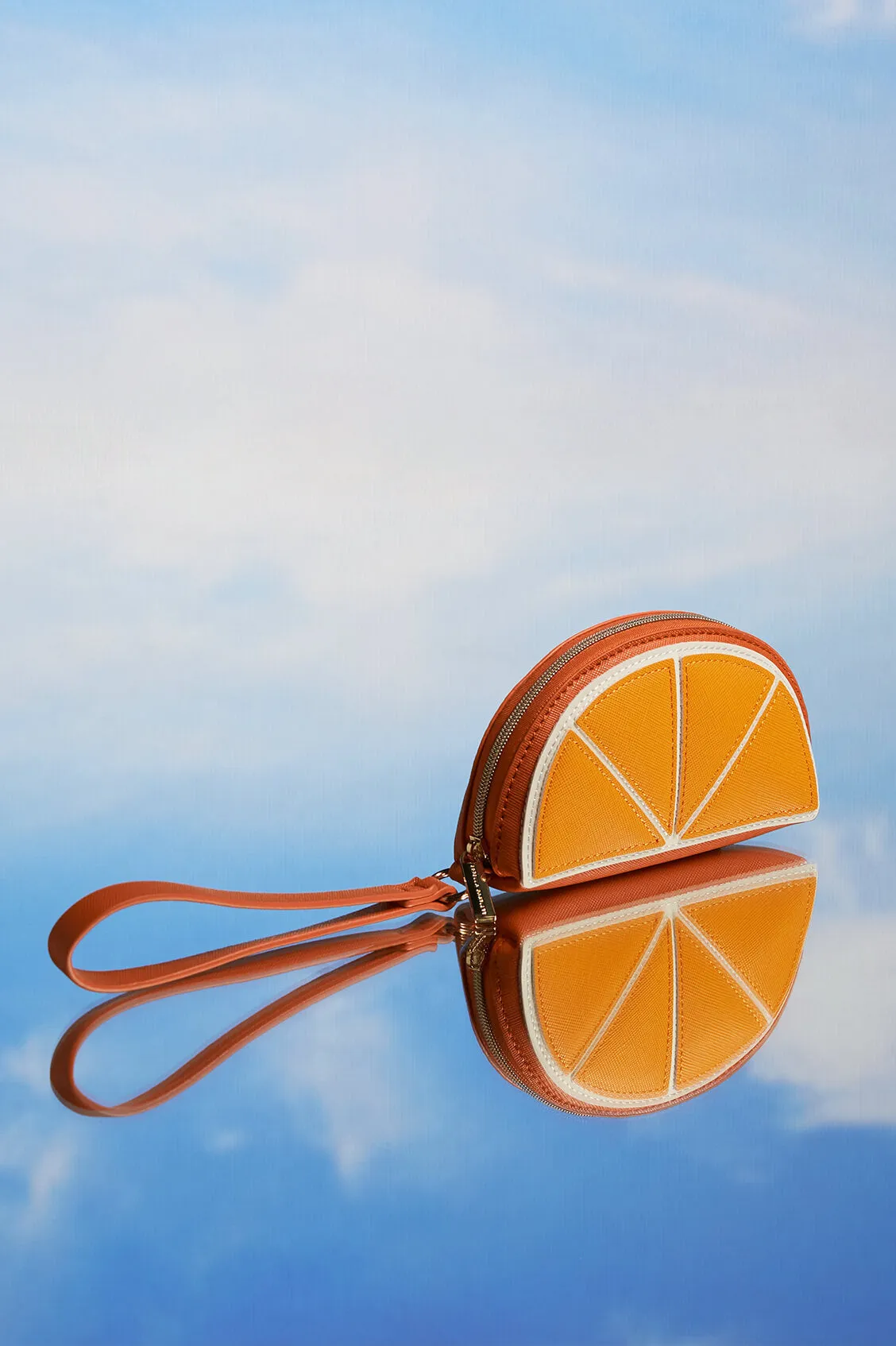 Orange Slice Applique Purse